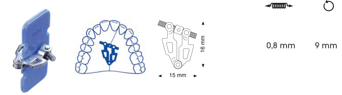 Asymmetrische Fächerdehnschraube